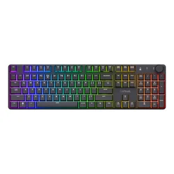 Trust Gaming mehanička tastatura GXT868 Torix, američki raspored, bežična, RGB, crna