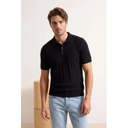 Trendyol Muška majica Tmnss26Po00039, Crna