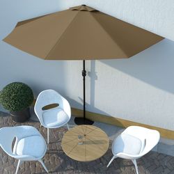 Balkonski suncobran s aluminijskom šipkom 300 x 155 cm bež