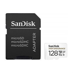 SanDisk - Spominska kartica SanDisk High Endurance video Micro SDXC C10 U3, 100 MB/s, 128 GB + SD Adapter