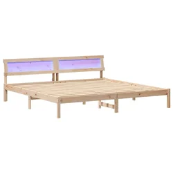 Vidaxl Konstrukcija postelje Rjava 180 x 200 cm Masivno borovo les