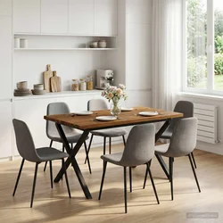 vidaXL Kvadratna jedilna miza 120 x 70 x 75 cm Masiven les akacije