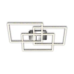 Brilo - prigušiva LED stropna svetiljka FRAME LED/57W/230V 3000K mat hrom