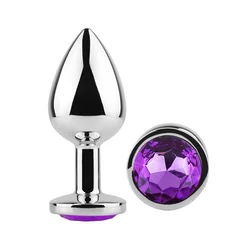 Diamond Butt Plug Small Purple