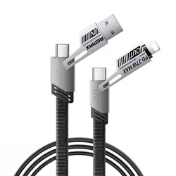Data kabl REMAX RC-C189 65W Zinc Alloy Braided 4-in-1 Fast Charging/ 1m