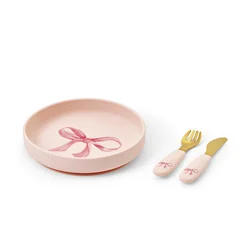 Elodie silikonski set za hranjenje rosie bow