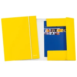 FASCIKL KLAPA S GUMICOM KARTON A4 WOW LEITZ 39830016 METALIK ŽUTI