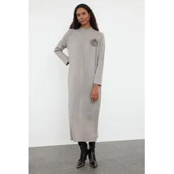 Trendyol Modest Ženska haljina Tctaw25Eb00049, Bež