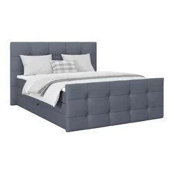 Boxspring Krevet Josie C 180/200 cm , plavo-siva