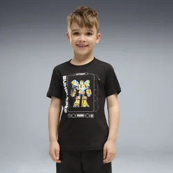 PUMA x TRANSFORMERS Graphic Tee Kids, Clothing, Black, 3-4Y