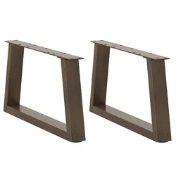 Noge za klub stolić V-oblik 2 kom Prirodni čelik 60 x (30-31,3) cm Čelik