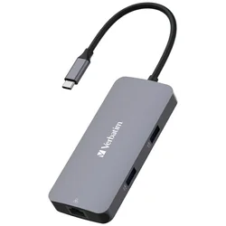 1 to 3 VERBATIM HUB USB-C HDMI ETHERNET 2XUSB-A ADAPTER ZA MACBOOK AIR 2020