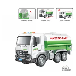 Kamion 1:18 cisterna zelena sa zvukom i svetlom