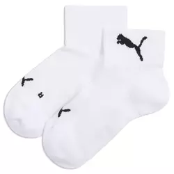 PUMA Elite Running Quarter Socks Unisex, Accessories, White, 43-46