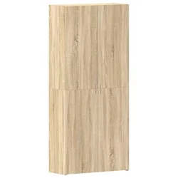 Vidaxl omara za čevlje Rjava 80 x 35.5 x 180 cm Konstruiran les