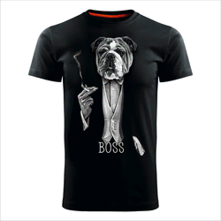 MAJICE BRE Muška majica BULDOG BOSS crna
