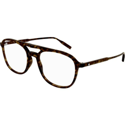 Mont Blanc MB0198O 002 ONE SIZE (55) Havana/Kristalna