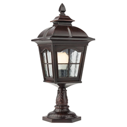 Redo 9652 - Spoljašnja lampa YORK 1xE27/70W/230V IP44 braon