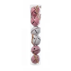 Lilium novogodišnja metalna zvona set/6, 4cm, 058732
