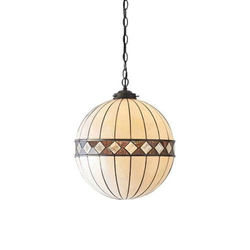 Endon 67045 - Luster na lancu Tiffany FARGO 1xE27/60W/230V prečnika 40 cm
