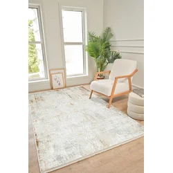 Conceptum Hypnose Tepih Kadifem Kd009, 120x180 cm, Krem