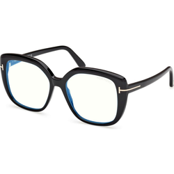Tom Ford Blue Block Ženski okvir za dioptrijske naočare 0FT6043-B 153, Crni