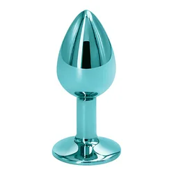 Diamond Light Blue Butt Plug Medium