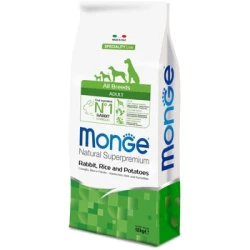 Monge Hrana za odrasle pse, Zečetina, pirinač i krompir, 12kg