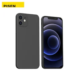 Pisen Maska za mobilni telefon iPhone 12, Crna