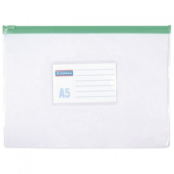 Fascikla zip A5 pvc Donau 1797001PL-00 providna