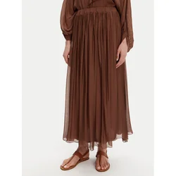 ViCOLO Midi krilo TD0022 Rjava Regular Fit