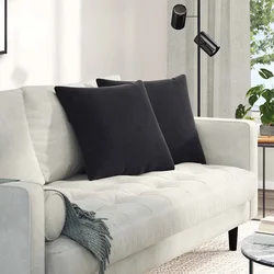 Jastučići za sofu 2 pcs Crna 50 x 50 cm Kordura tekstil