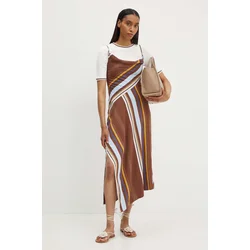 Obleka A.L.C. Lauren rjava barva, 6DRES02381