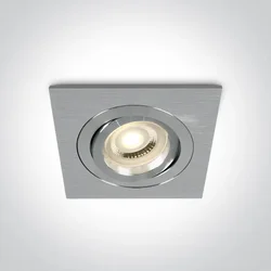 UGRADBENA SVJETILJKA 1×GU10/50W/MR16/230V IP20 ALUMINIJ