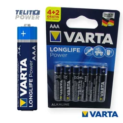 Varta longlife power high energy LR03 AAA alkalna - cena na komad ( 1675 )
