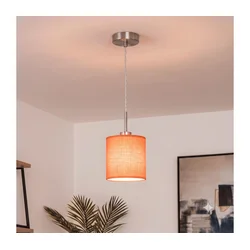 Brilagi - LED luster na sajli NUBILA 1xE27/60W/230V, prečnik 14 cm, narandžasta