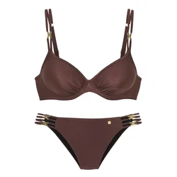 JETTE Bikini temno rjava