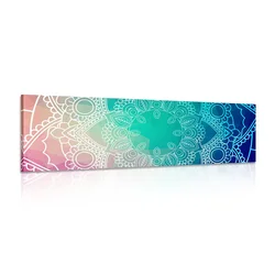 Slika pastelna Mandala - 120x40