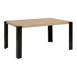 Miza Denton 993 Hrast, Črna, 76x90x160cm, MDF plošča, MDF plošča