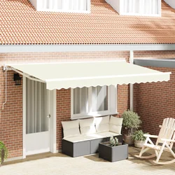 Okvir tende Krema 350 x 200 cm Poliester s PU premazom