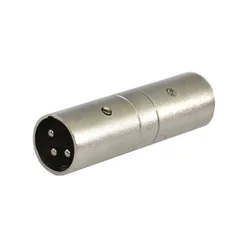 slomart SSQ HA13 SS-1853 adapter, XLR moški - XLR moški, krom