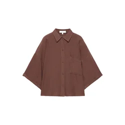Pull&Bear Bluza PACIFIC  rjava