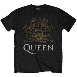 Queen Majica Crest Unisex Black 2XL