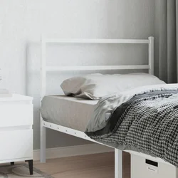 Vidaxl vidaXL Kovinsko vzglavje postelje belo 107 cm