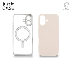 Just in case 2u1 Extra case MAG MIX PLUS paket maski za telefon za iPhone 17 SREBRNI ( MAGPL121SL )