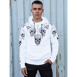 Bluza męska z kapturem biała Dstreet