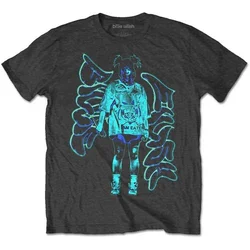 Billie Eilish Neon Graffiti Logo Charcoal Grey S Majica
