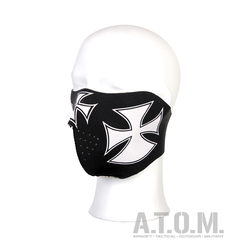 BIKER MASK – cross (half face)