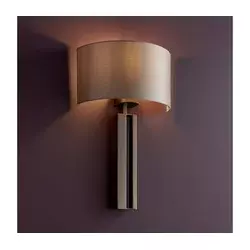 Endon 95449 - Zidna lampa 1xE27/10W/230V bež/mat hrom