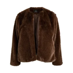 Zizzi Prehodna jakna MFurry temno rjava